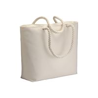 BORSA MARE CON MANICI IN CORDA E ZIP